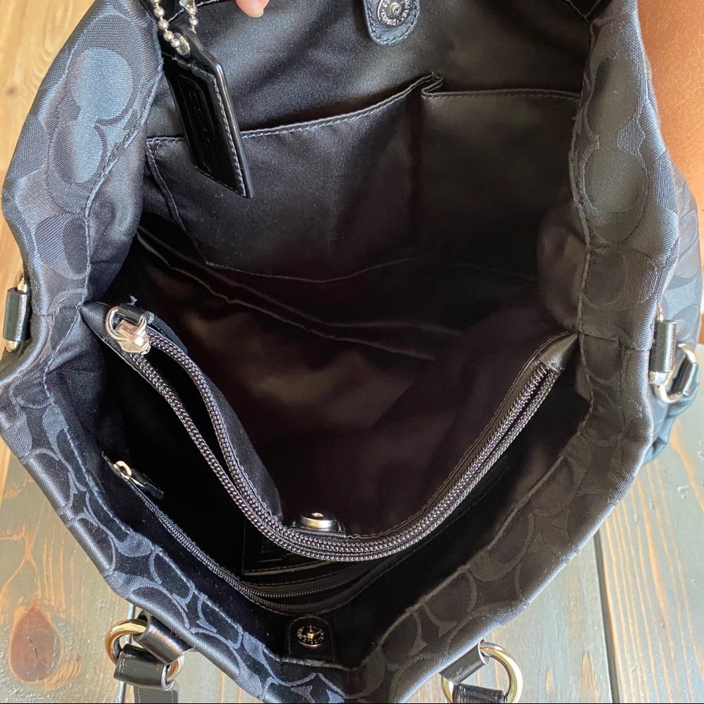 Black Coach Monogram Purse Bag - Picture 5 of 8